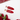 Set de 2 Pinces à cheveux plates - Paillettes cherry